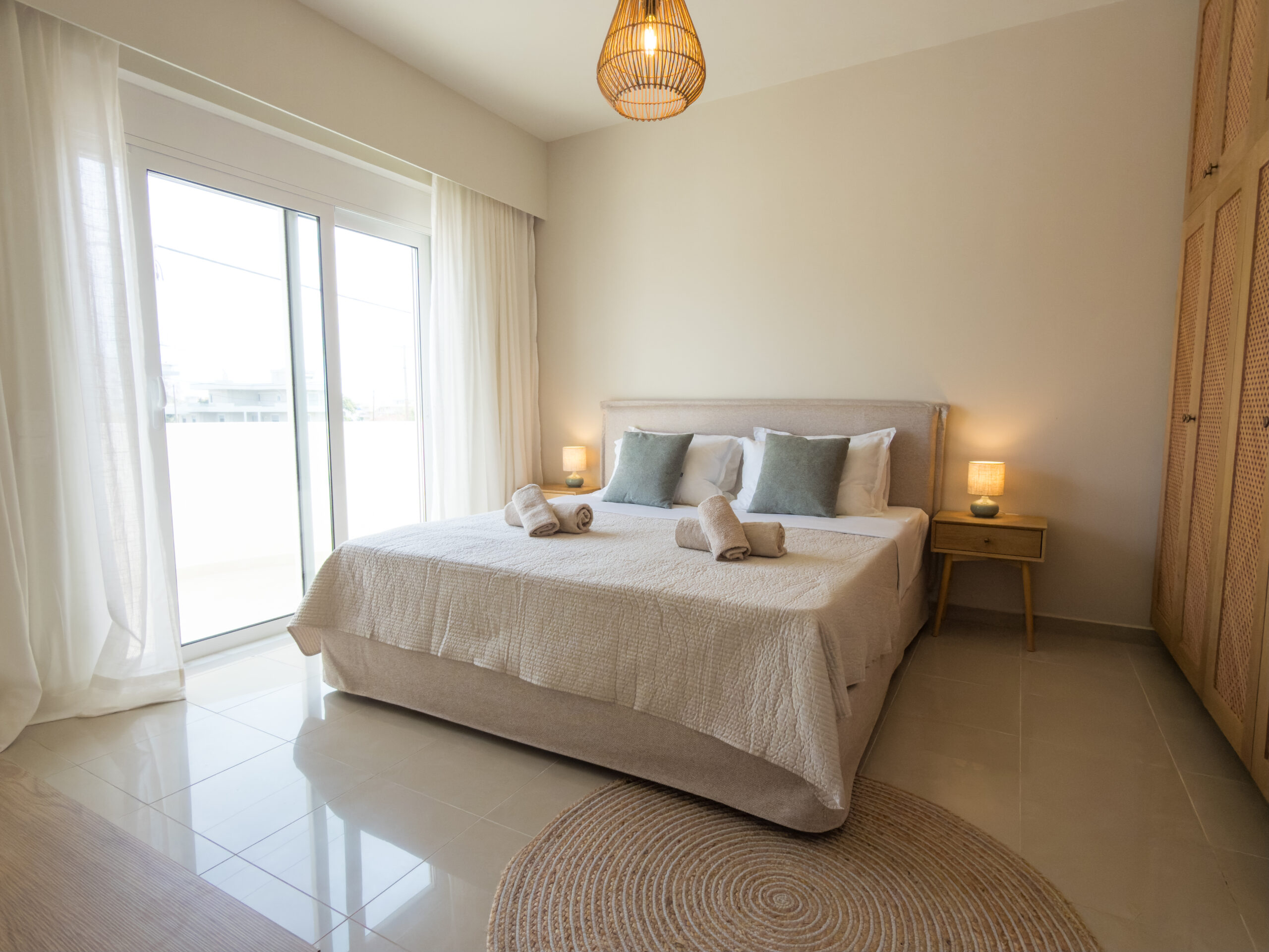 Villa Rhodéa green bedroom
